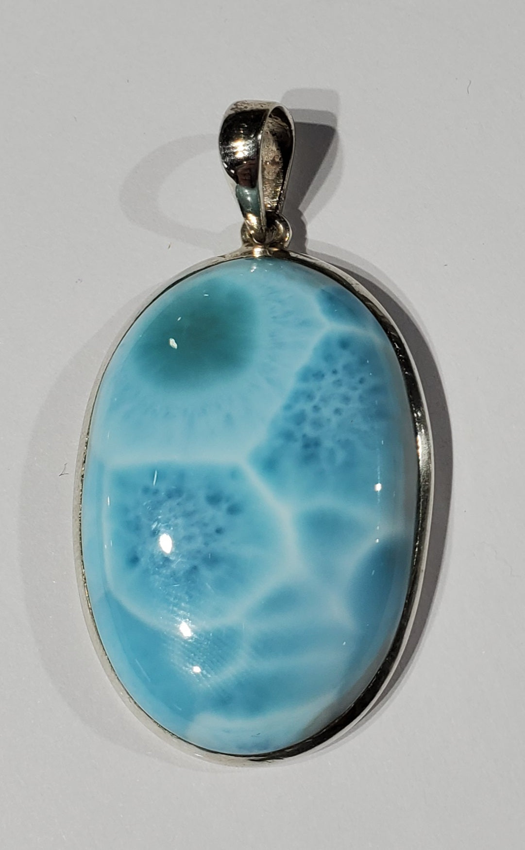 Larimar Pendant in Sterling Silver