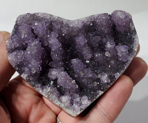 Druzy Amethyst Stalactite Heart, Uruguay