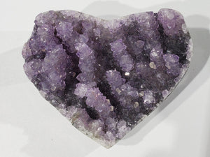 Druzy Amethyst Stalactite Heart, Uruguay