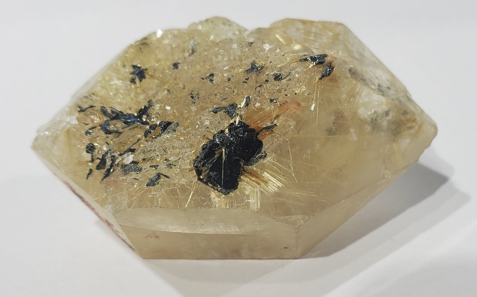 Double Terminated Rutilated Quartz w/ Hematite, Brasil