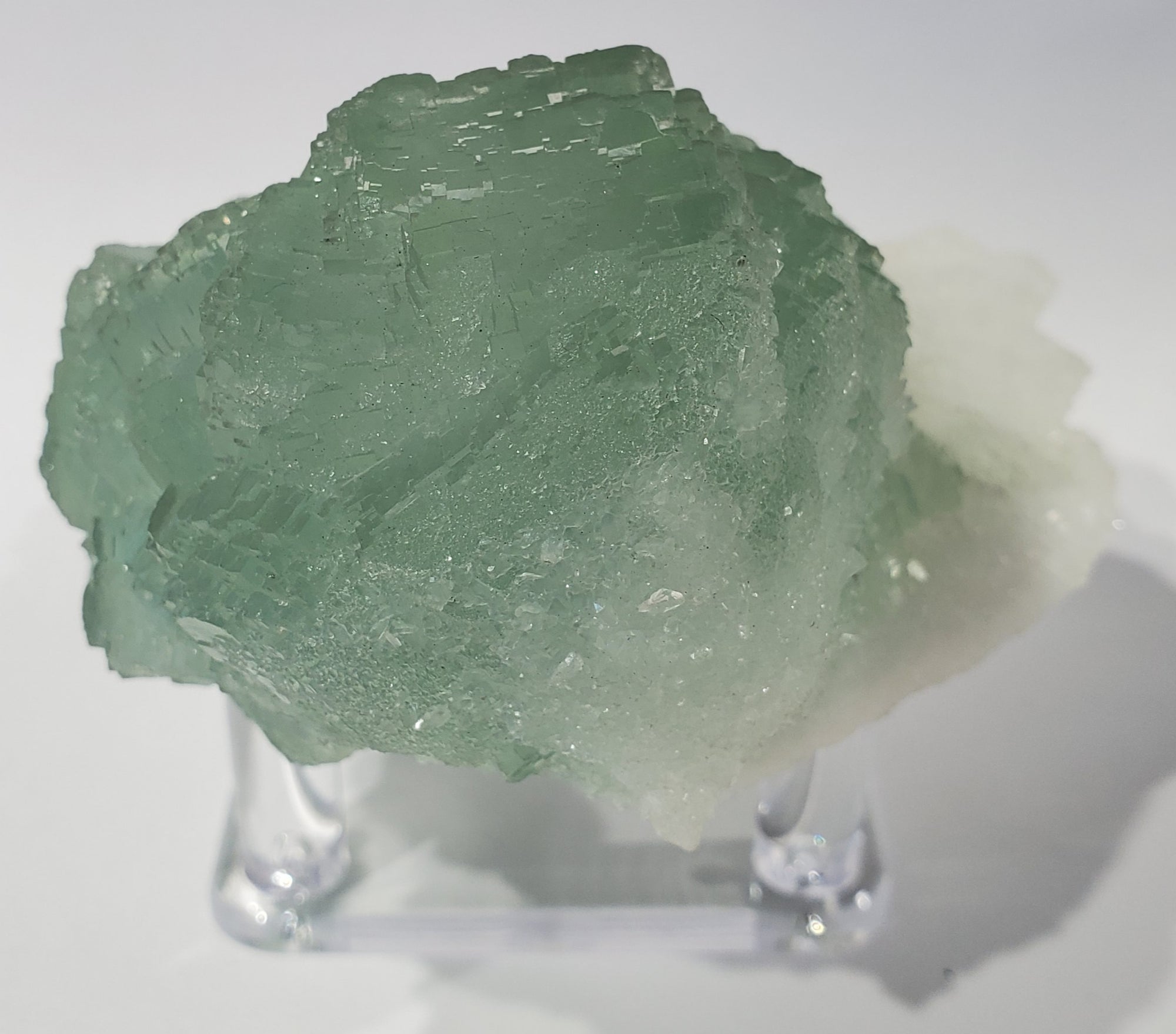 Fluorite on Quartz, China