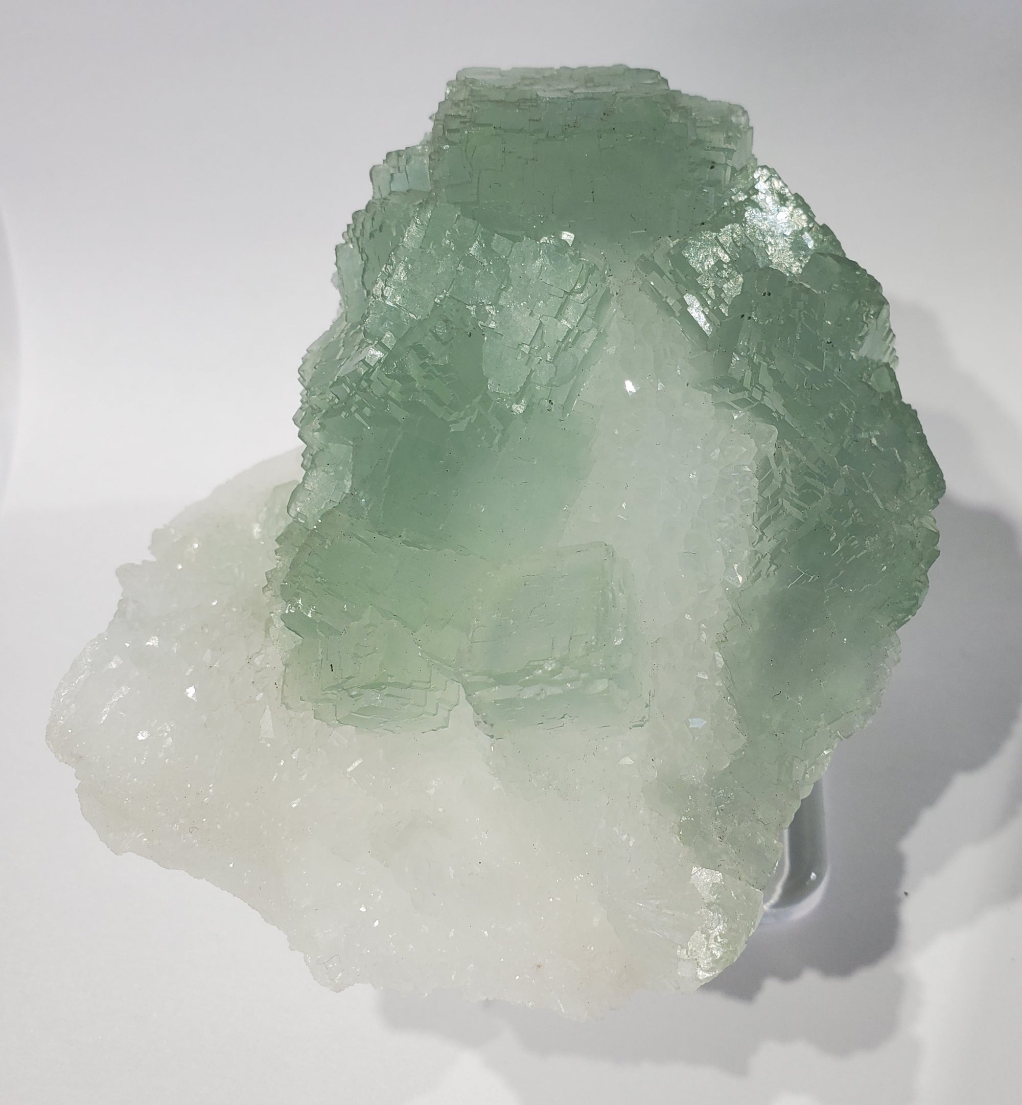 Fluorite on Quartz, China