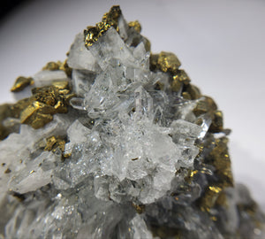 Chalcopyrite w/ Quartz and Calcite, China