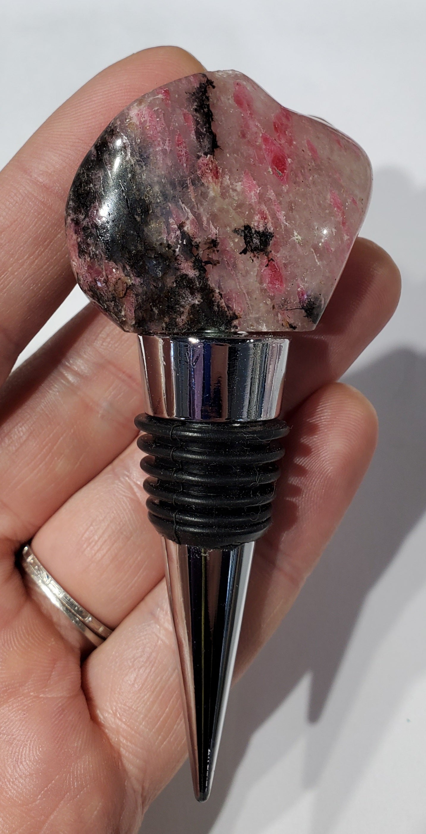 Rhodonite Wine Stopper