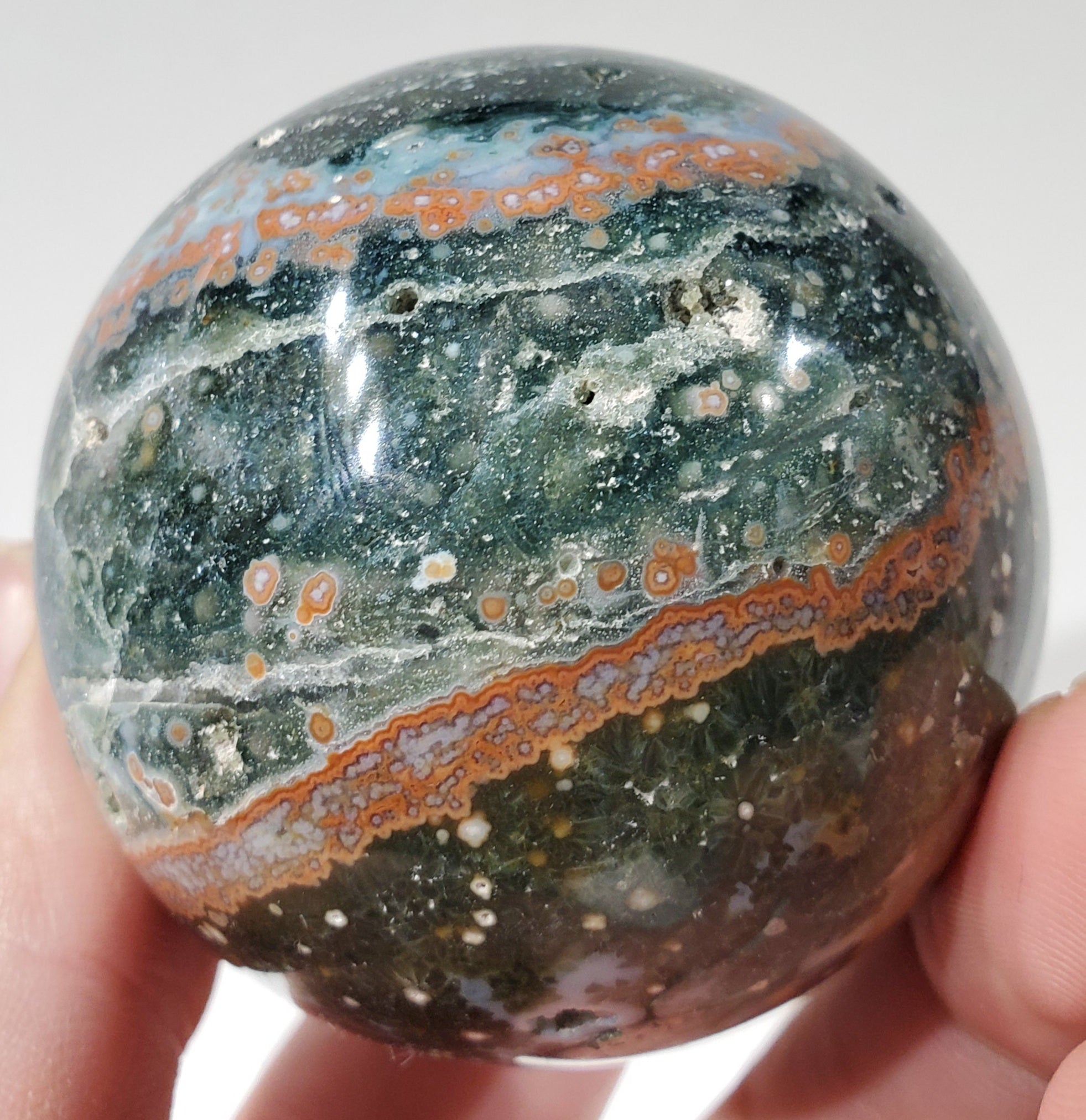 Ocean Jasper Sphere, Madagascar