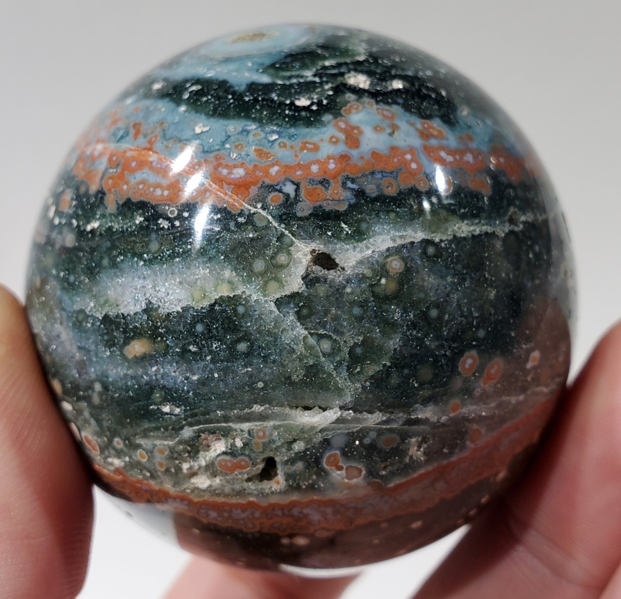 Ocean Jasper Sphere, Madagascar