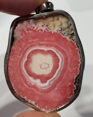 Rhodochrosite Stalactite Pendant