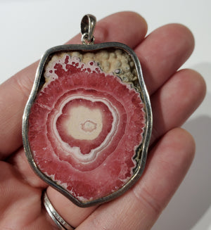 Rhodochrosite Stalactite Pendant