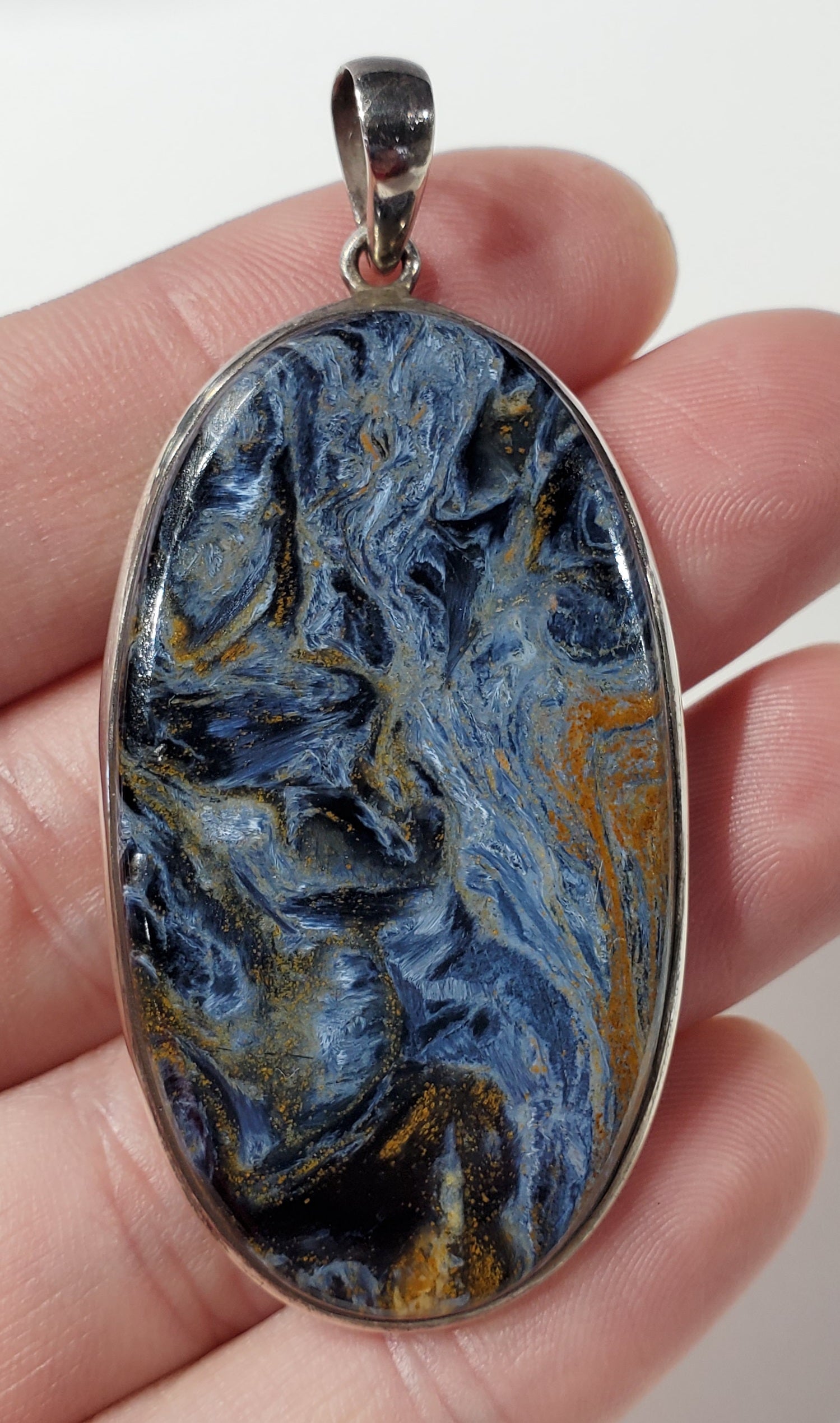 Pietersite Pendant in Sterling Silver