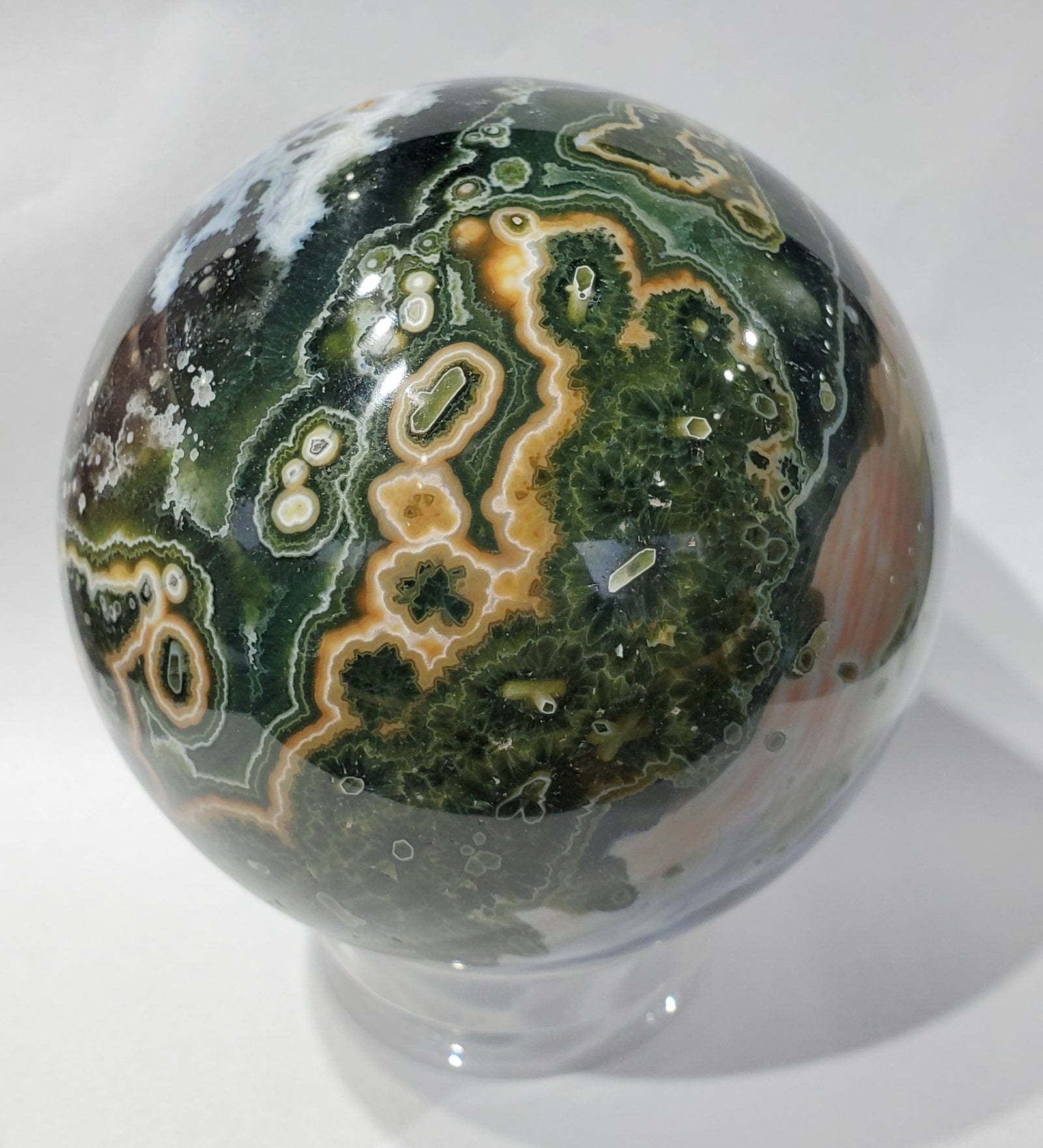 Ocean Jasper Sphere, Madagascar
