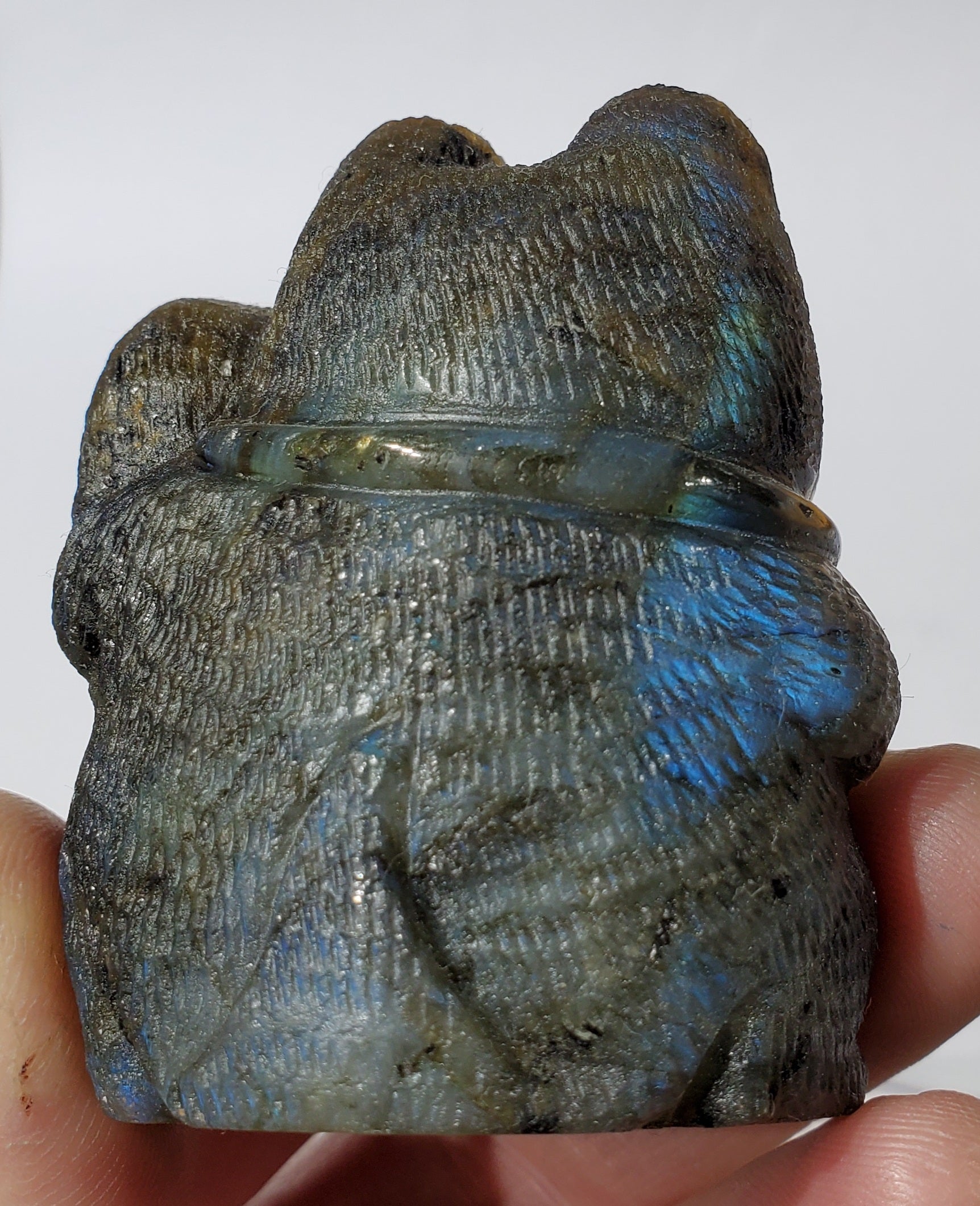 Labradorite Lucky Cat