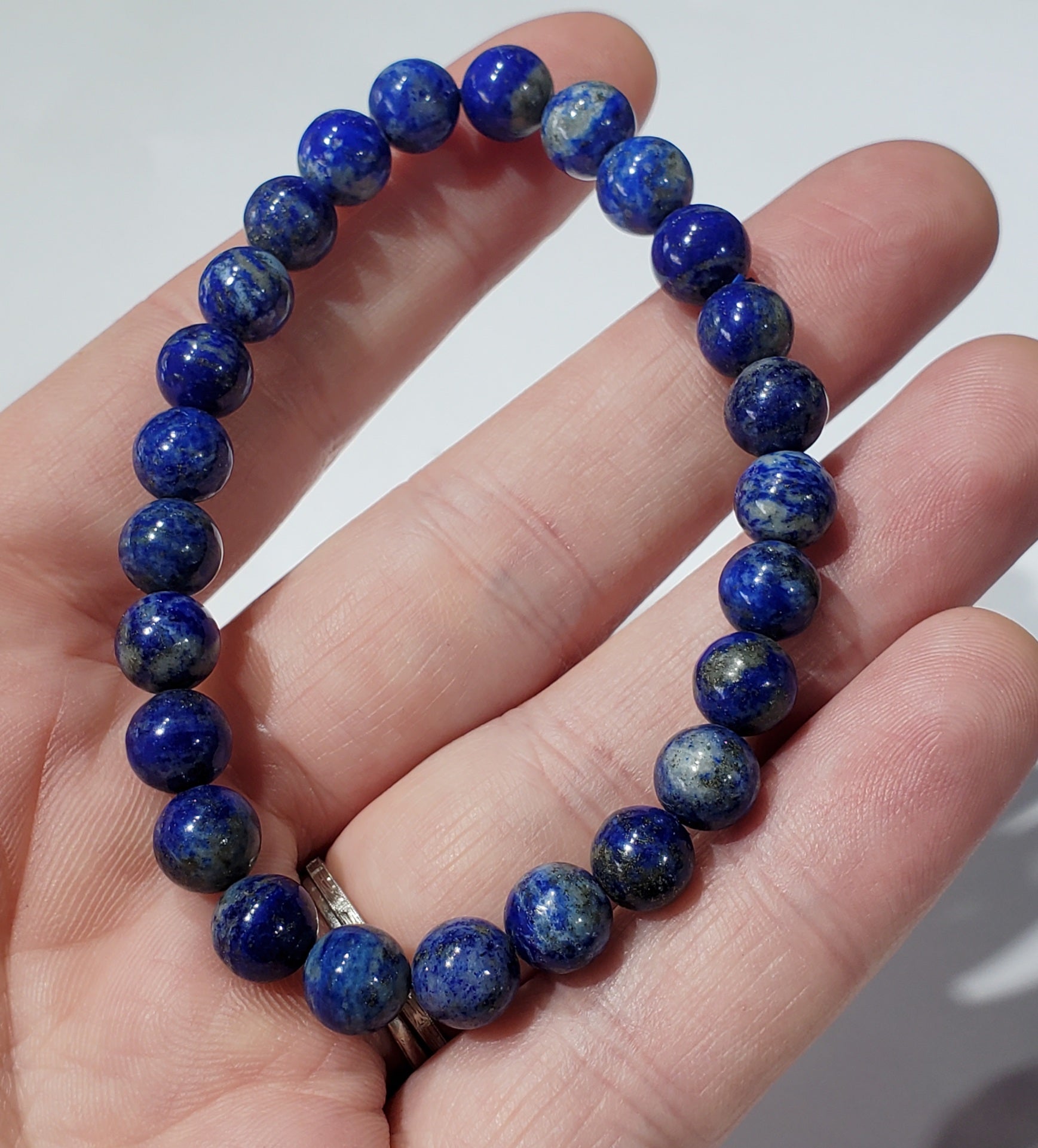 Lapis Lazuli Bead Bracelet (small bead)