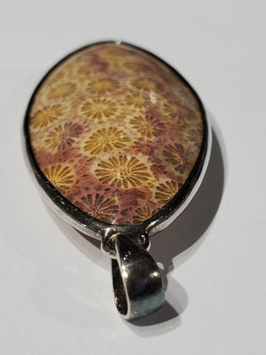 Fossilized Coral Pendant