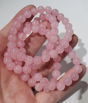 Rose Quartz Beaded Bracelet