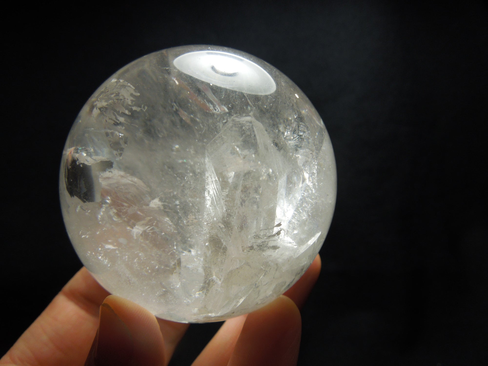 Quartz Sphere w/ Manifestion Crystals