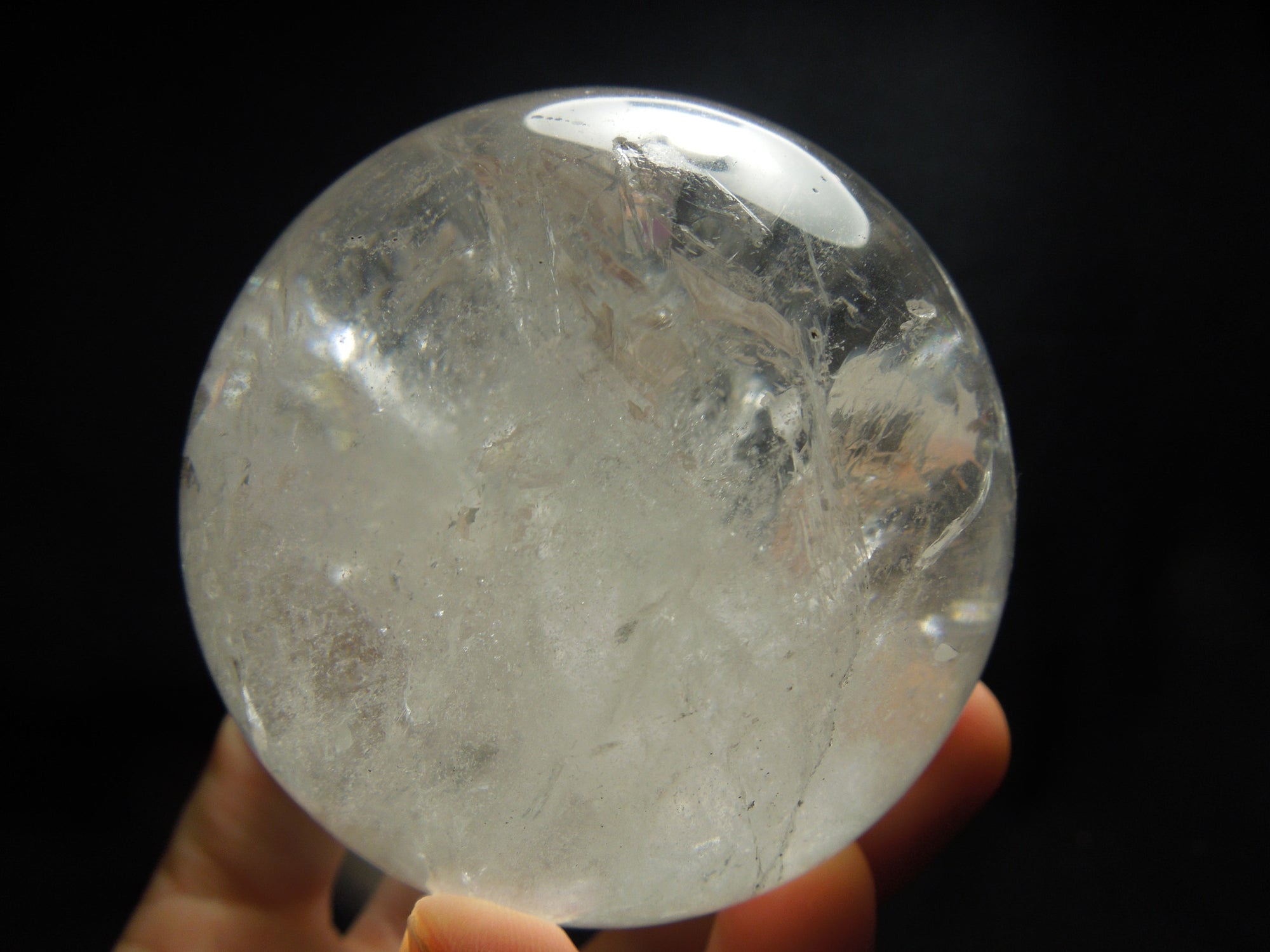 Quartz Sphere w/ Manifestion Crystals