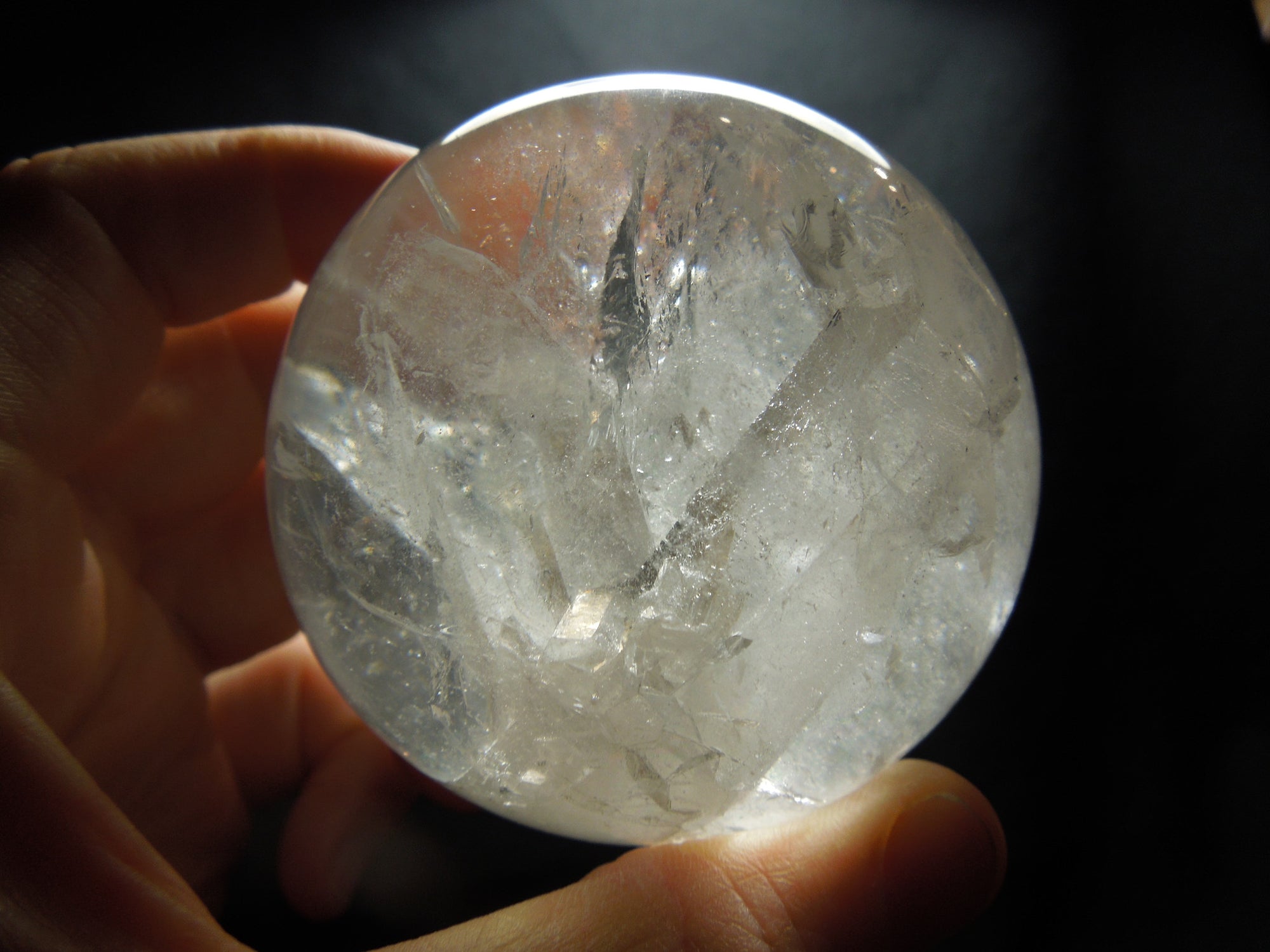 Quartz Sphere w/ Manifestion Crystals