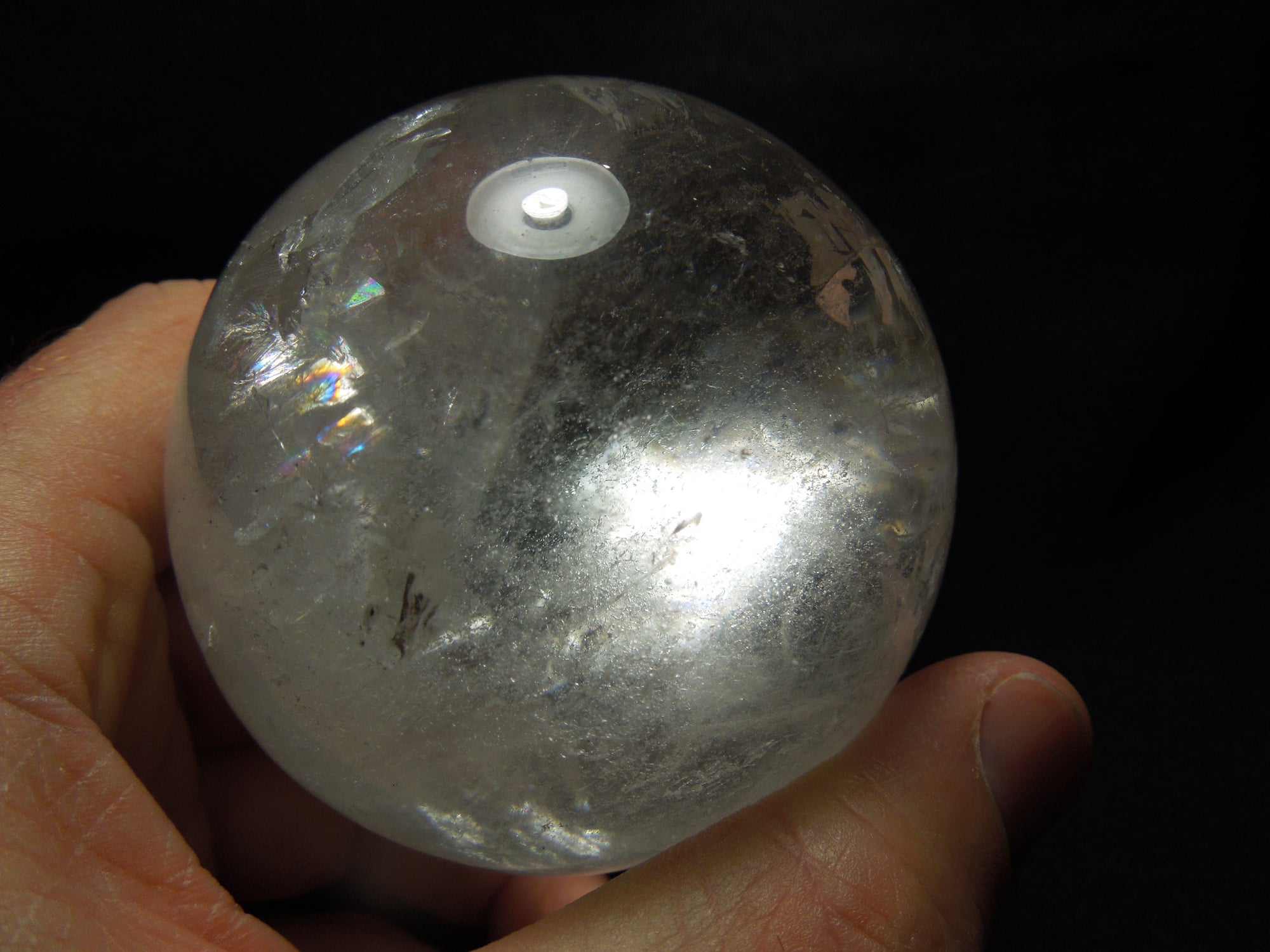 Quartz Sphere w/ Manifestion Crystals