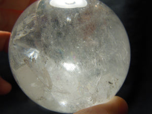 Quartz Sphere w/ Manifestion Crystals