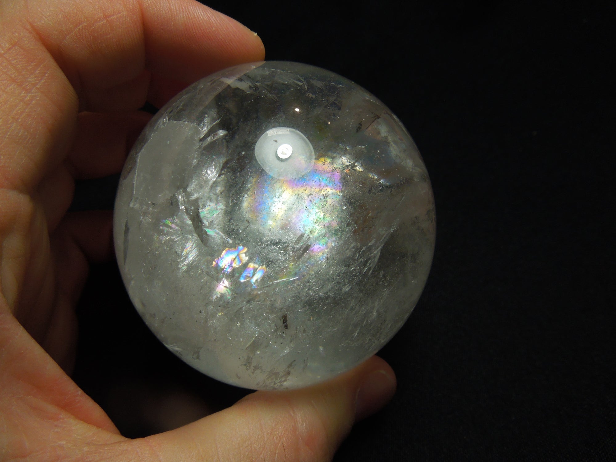 Quartz Sphere w/ Manifestion Crystals