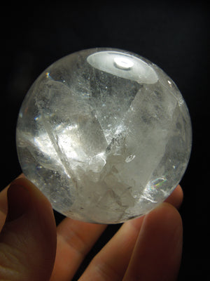 Quartz Sphere w/ Manifestion Crystals