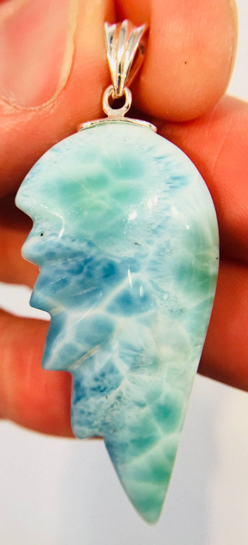 Larimar Wing Pendent