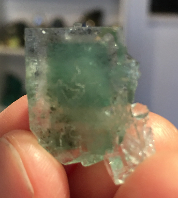 Fluorite Cube, Xianghuapu Mine, Hunan Province, China