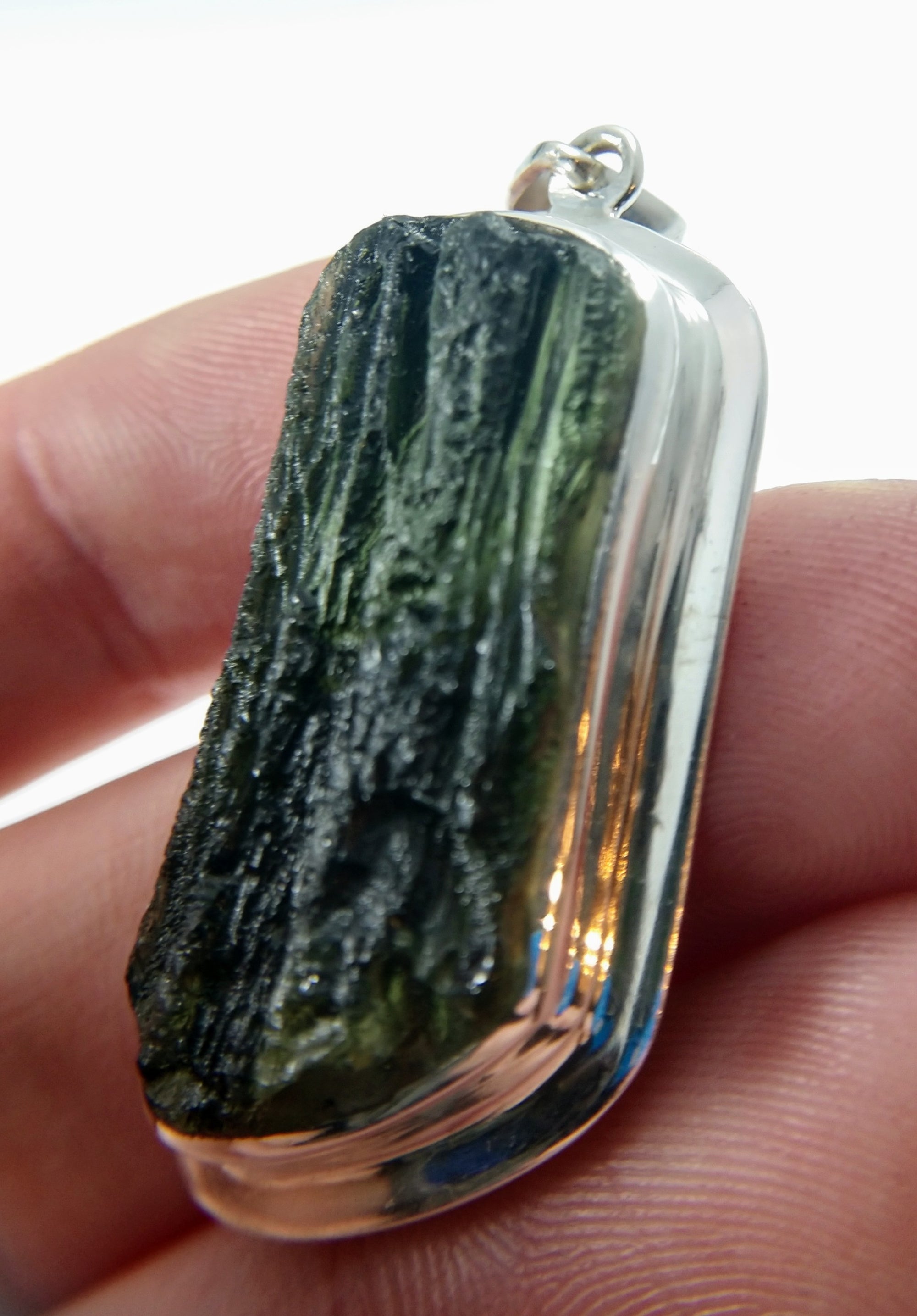 Moldavite Pendant, 11.8 grams