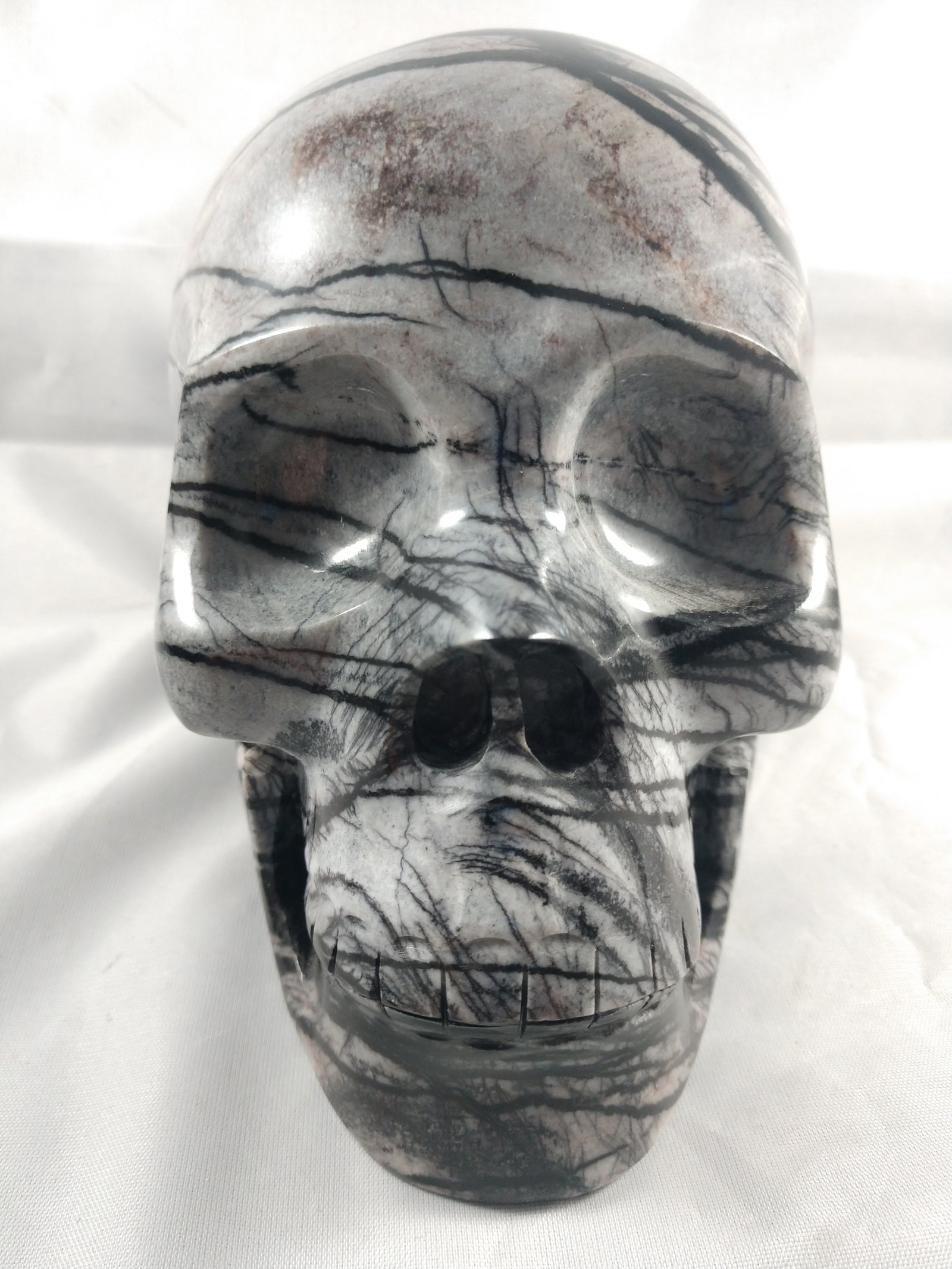Picasso Jasper Skull, 4.15 lbs