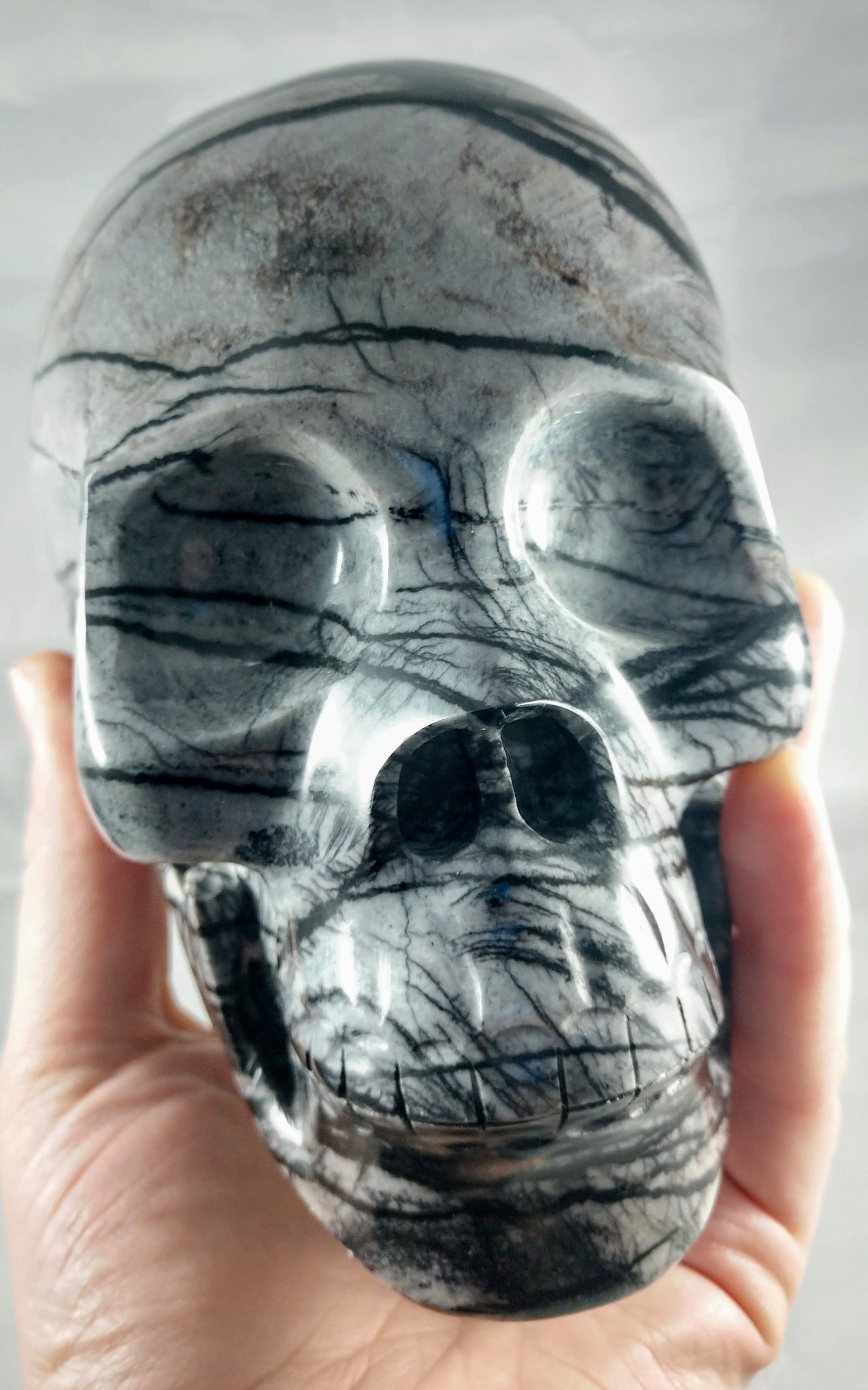 Picasso Jasper Skull, 4.15 lbs