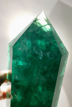 Double-Terminated Green Fluorite, 4.14 lbs