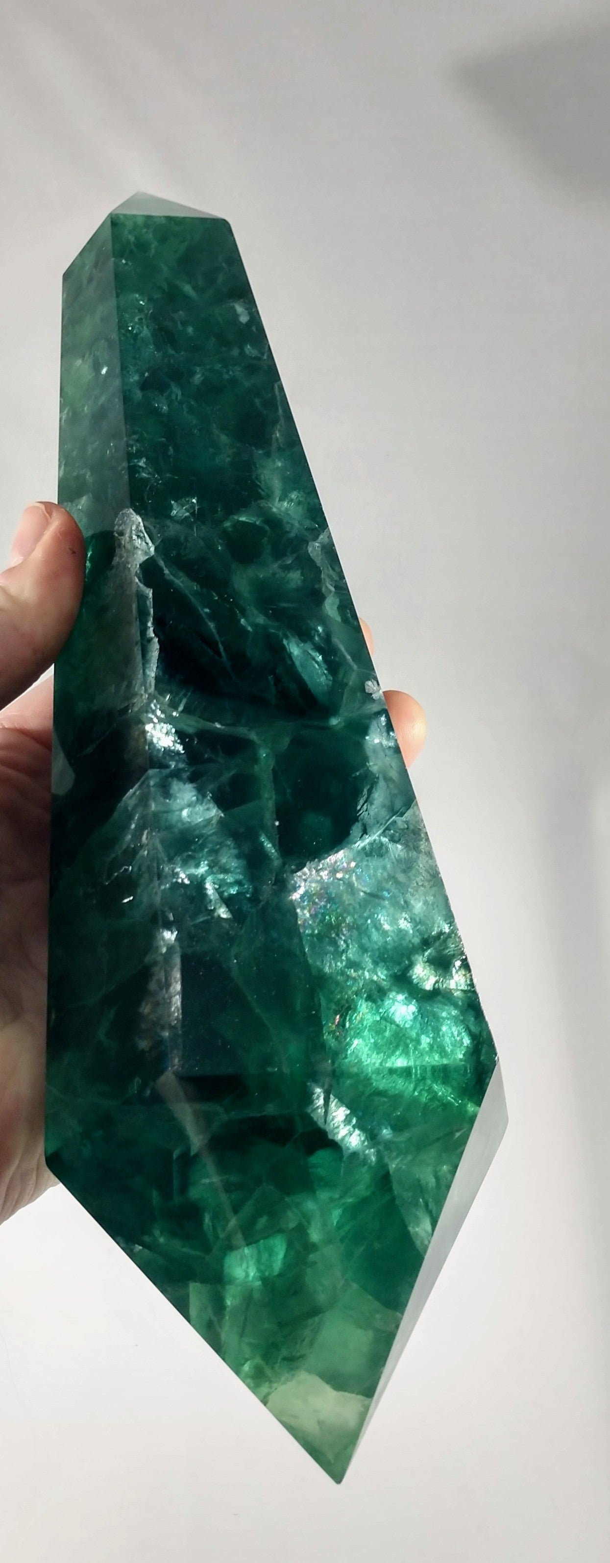 Double-Terminated Green Fluorite, 4.14 lbs