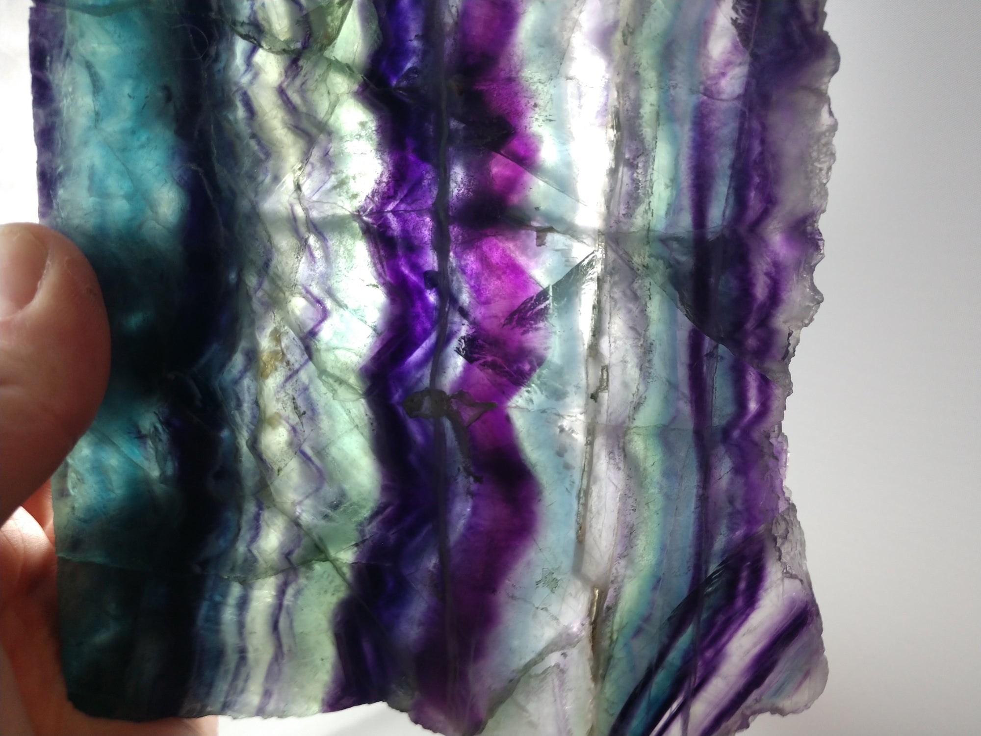 Rainbow Fluorite Slab