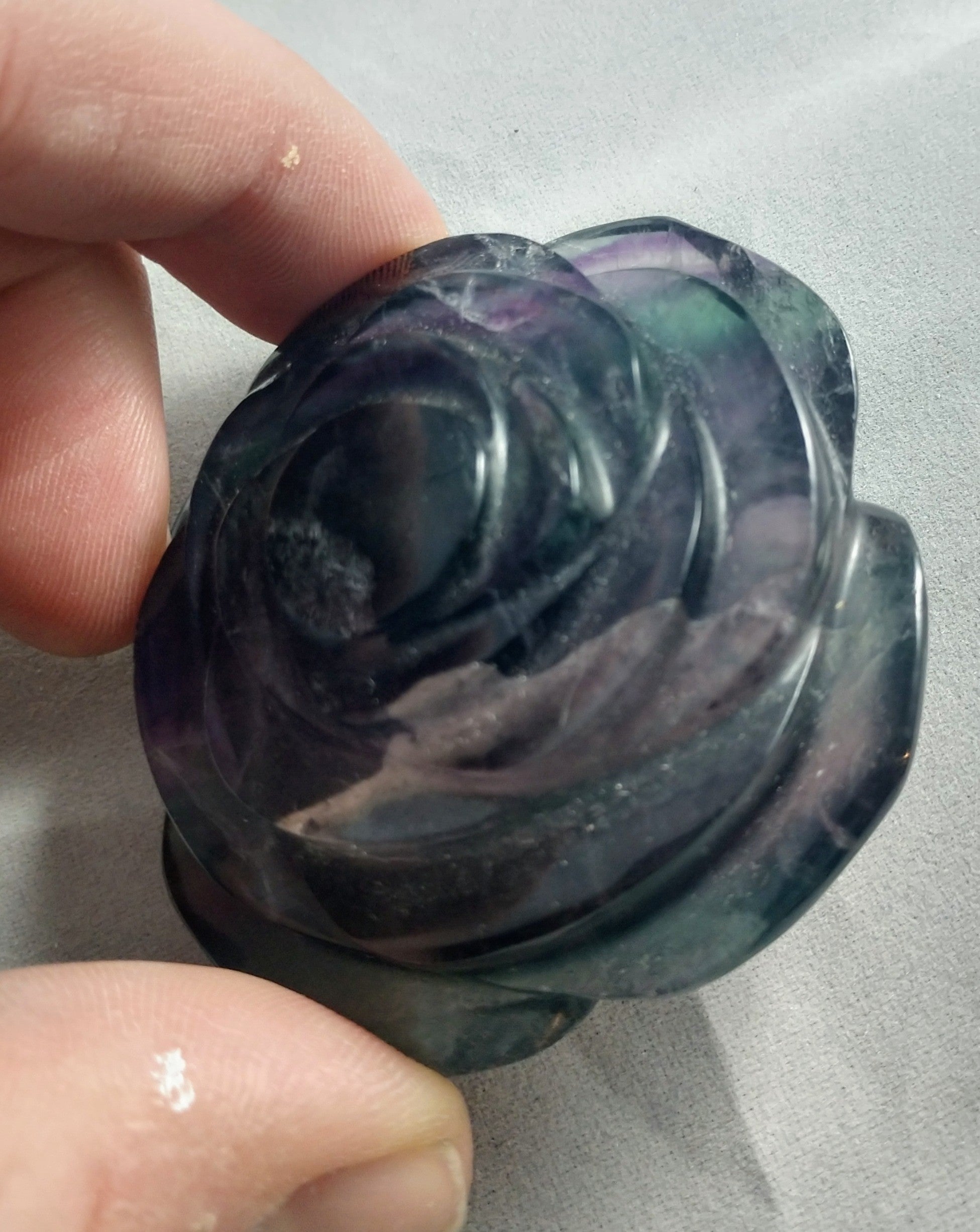 Rainbow Fluorite Rose