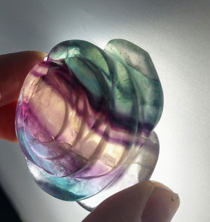 Rainbow Fluorite Rose