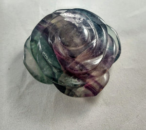Rainbow Fluorite Rose