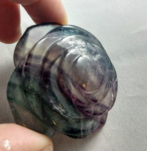 Rainbow Fluorite Rose