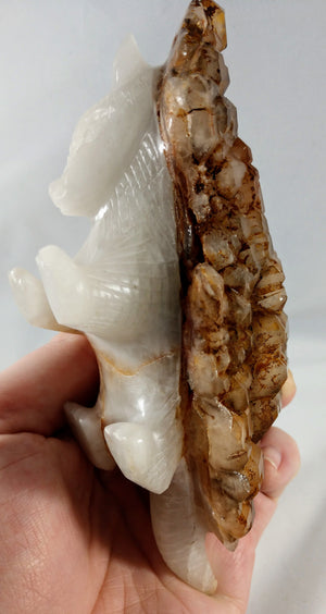 Quartz Armadillo with Elestial Shell