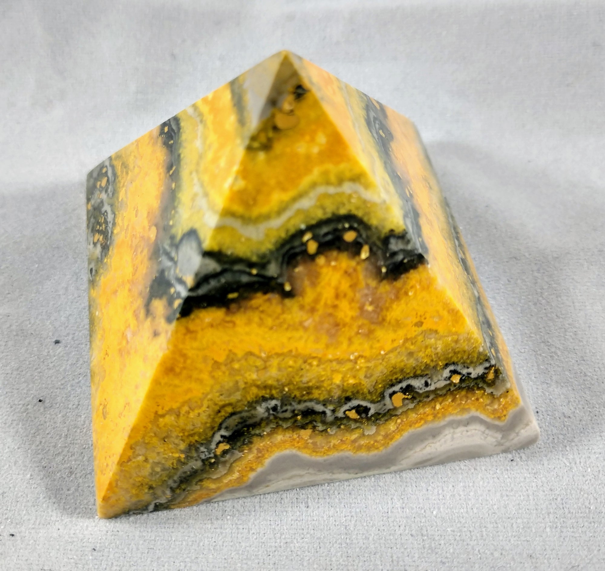 Bumblebee Jasper Pyramid