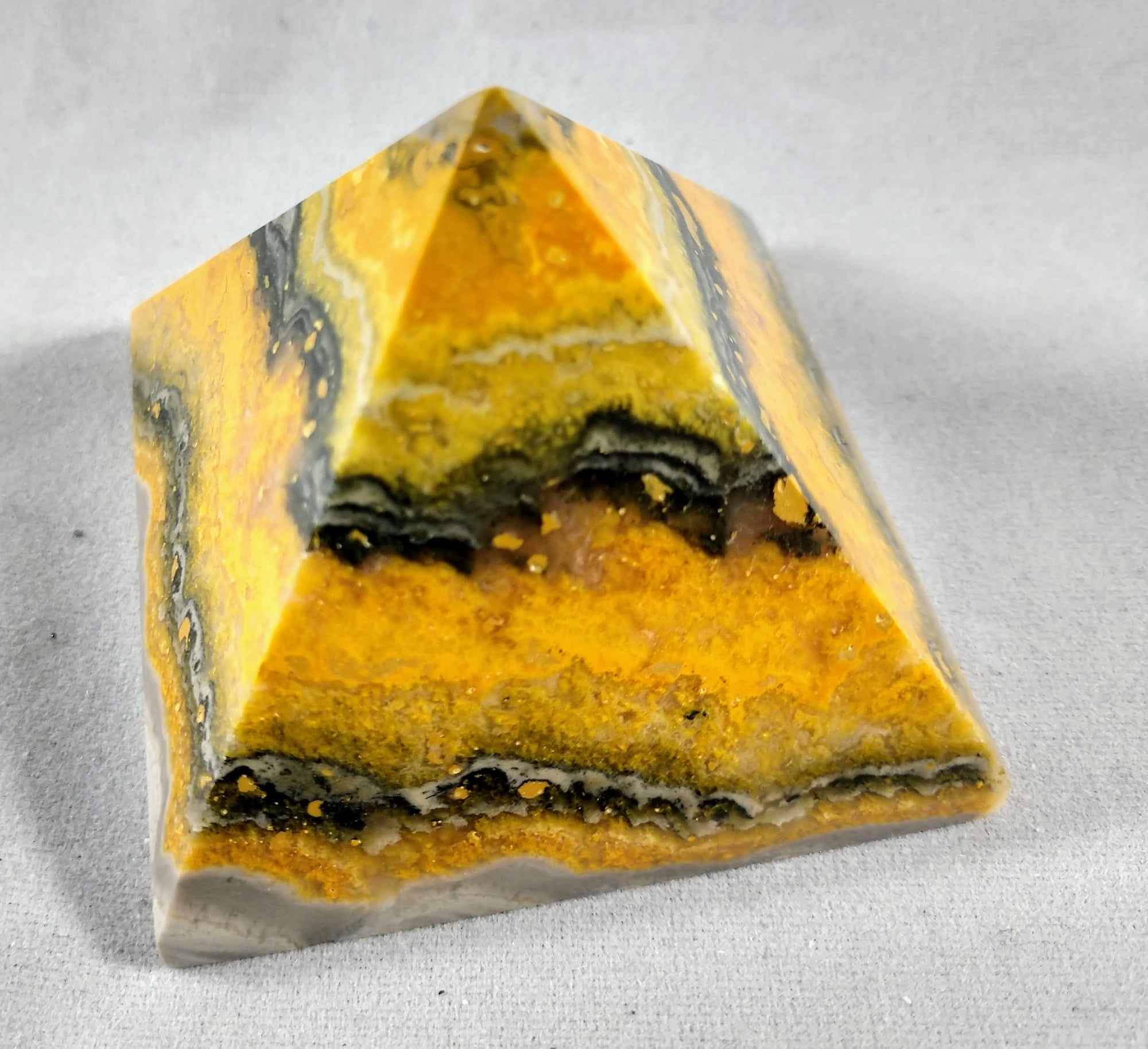 Bumblebee Jasper Pyramid