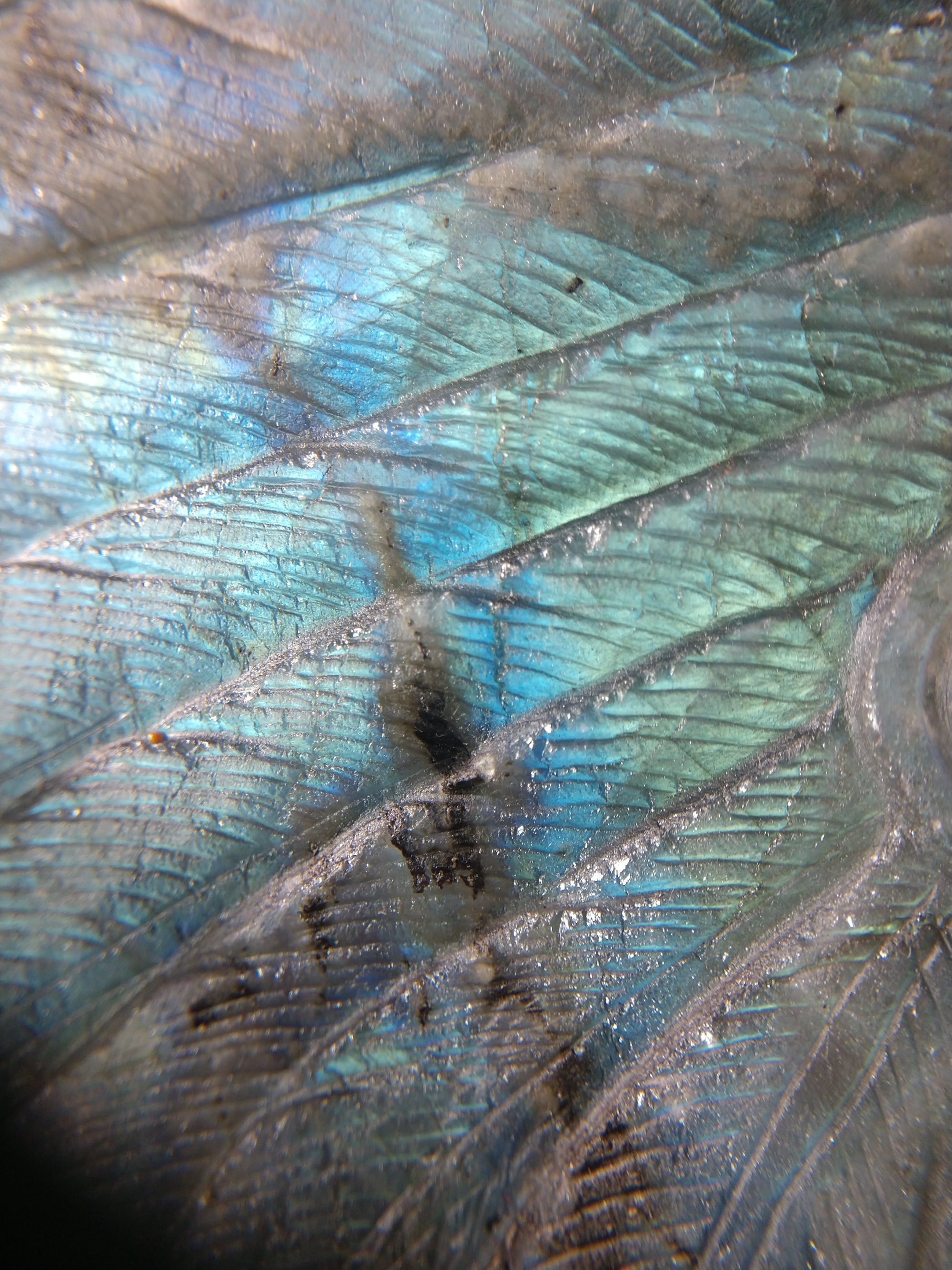 Labradorite Carving of Native American Figure