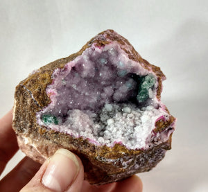 Spherocobaltite with Malachite and Quartz 