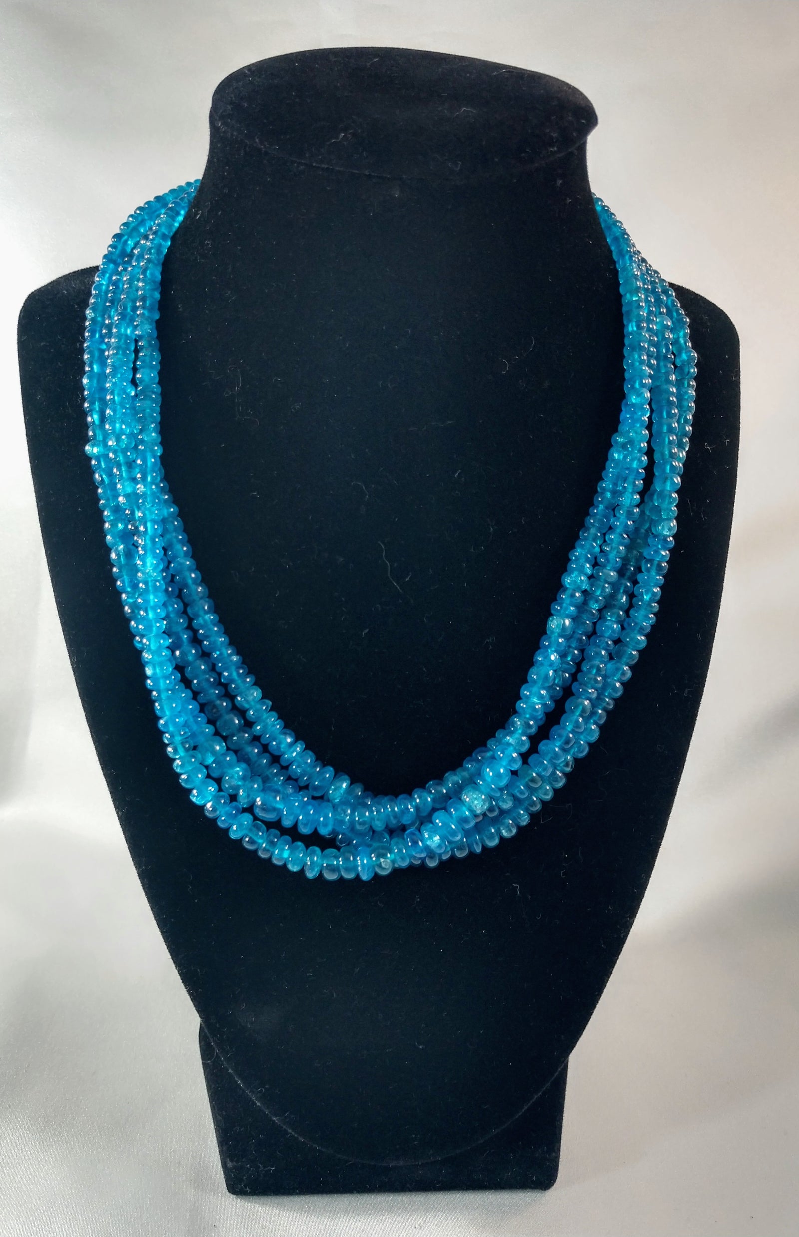 Faceted Apatite Beaded Necklace