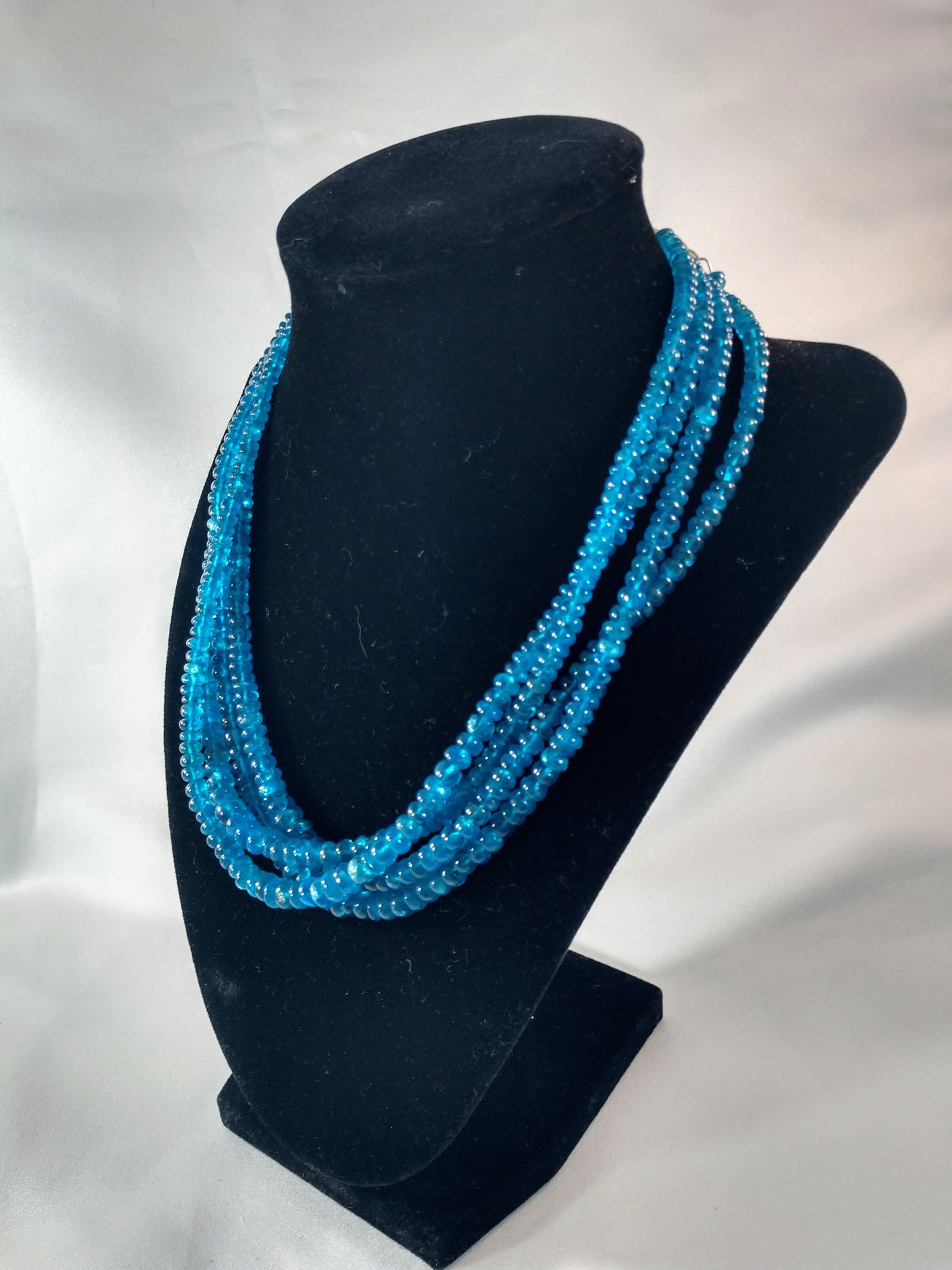 Faceted Apatite Beaded Necklace
