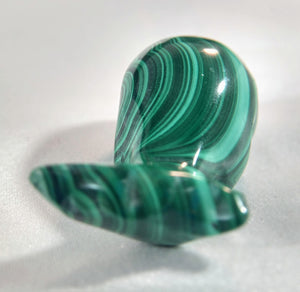 Malachite Whale Carving