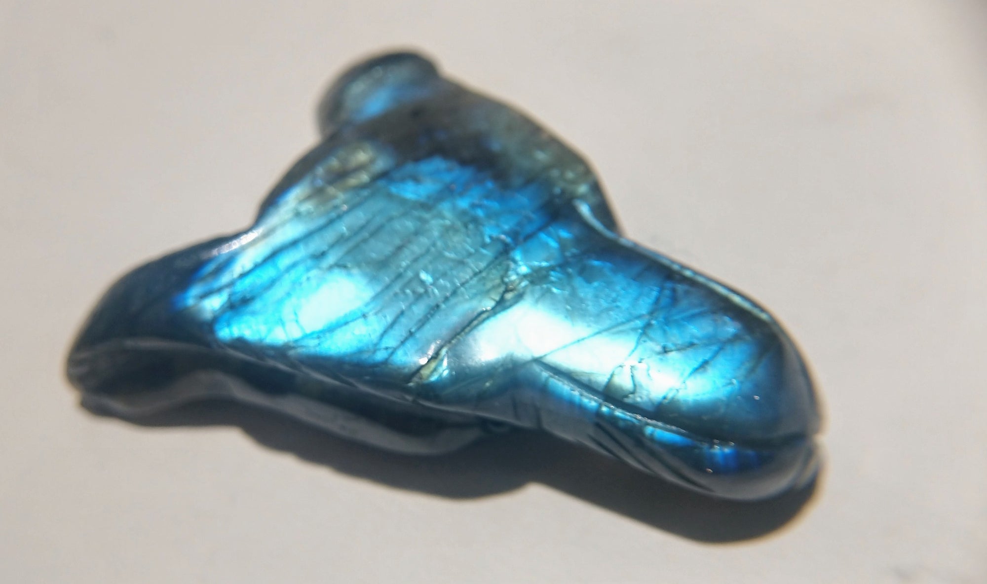 Labradorite Wolf Head Bead