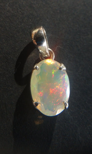 Faceted Opal Pendant