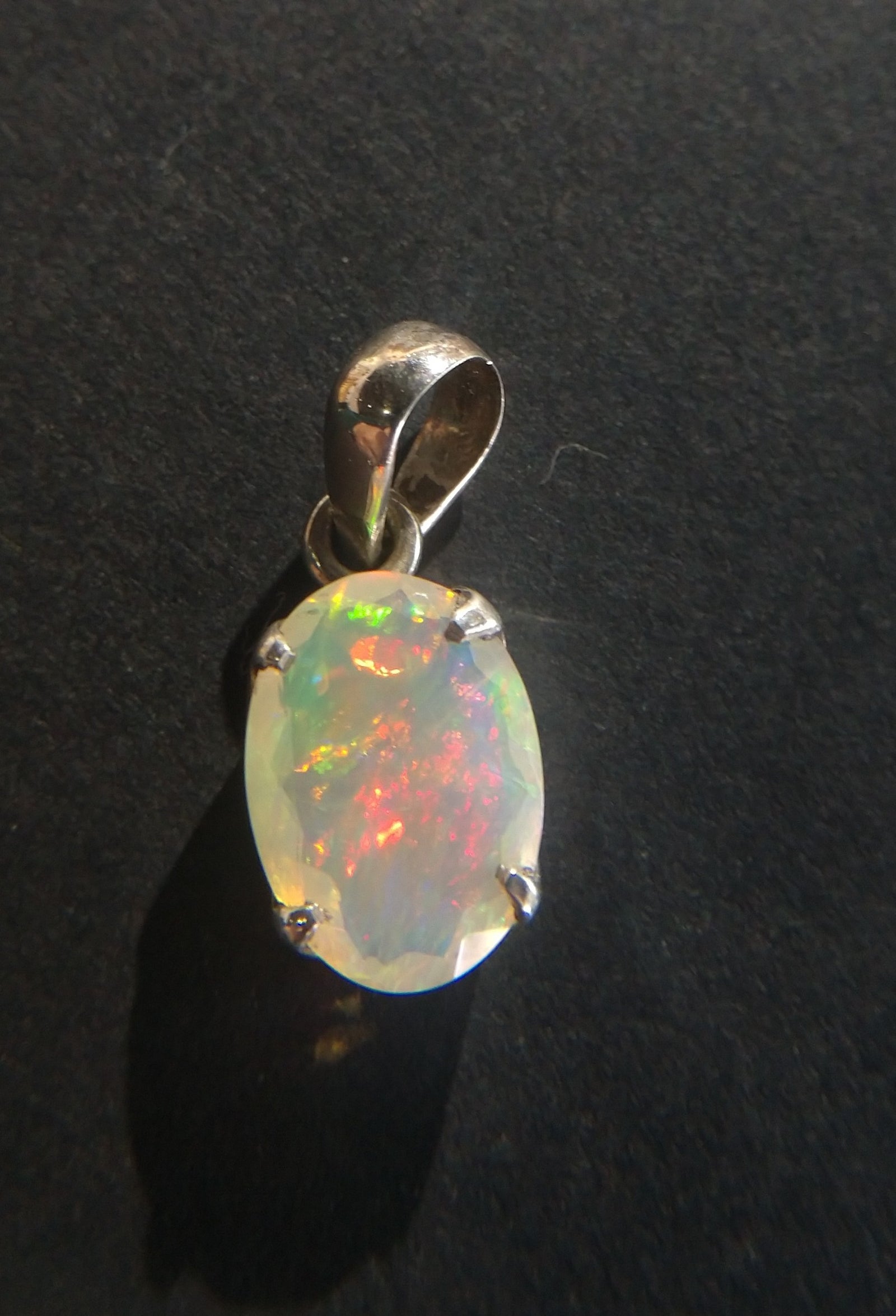 Faceted Opal Pendant