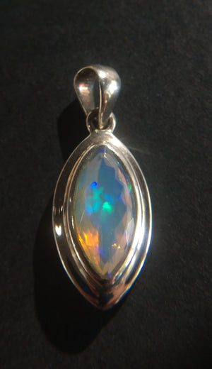 Faceted Opal Pendant