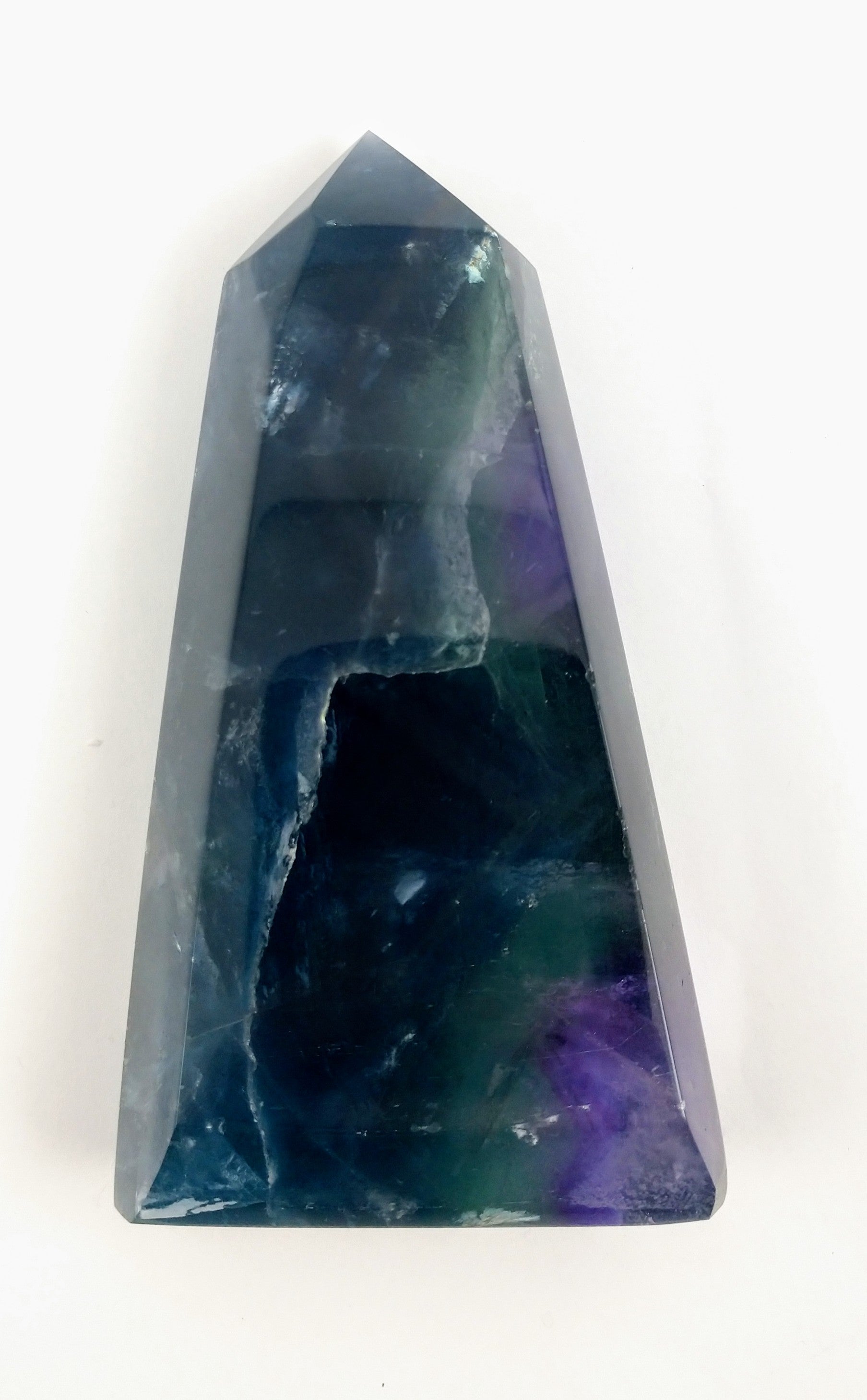 Rainbow Fluorite Point, China